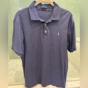 Men’s Classic Fit Polo in Blue Size Large